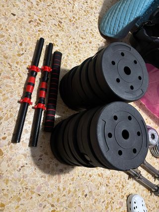 Mancuernas Ajustables 40kg Set Completo