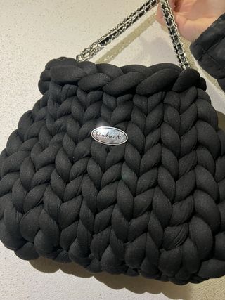 Borsa Filato Marshmallow Nera