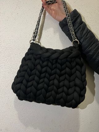 Borsa Filato Marshmallow Nera