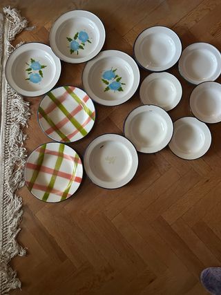 Juego de 12 Platos Vintage