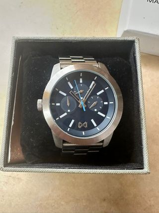Reloj Mark Maddox Negro y Plateado