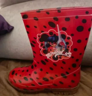 Botas Agua Lady Bug T/29 con Luz