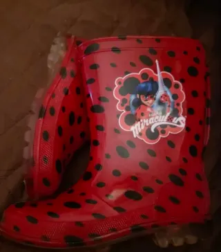 Botas Agua Lady Bug T/29 con Luz