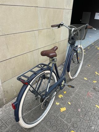 Bicicleta Paseo Decathlon Azul