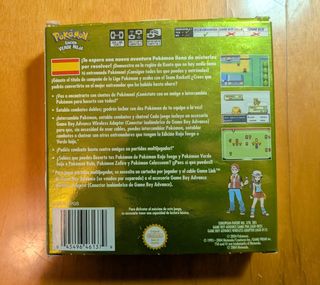 Caja y manual Pokemon Verde Hoja GBA