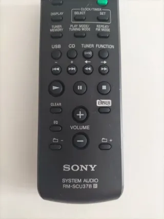 Mando Sony RM-SCU37B Sistema Audio