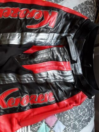 Pantalón Moto Kerocen Rojo y Negro