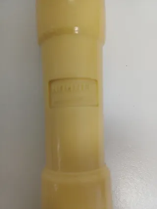 Flauta dulce color crema