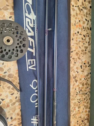 Caña de pesca a mosca