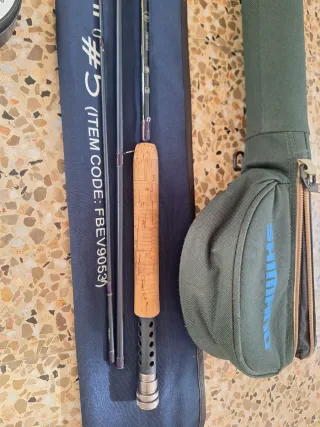 Caña de pesca a mosca