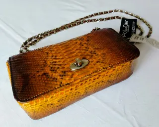 Bolso Bol Perdix Piel Serpiente Auténtica