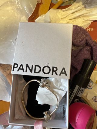 Pulsera Pandora Plata con Dijes