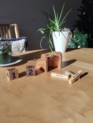 Calendario Vintage Madera