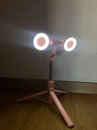 Tripode con aro de luz para moviles. Inalambrico