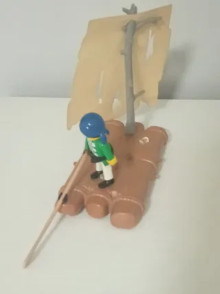 Barca pirata Playmobil con figura