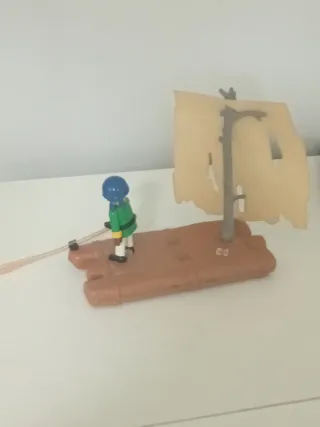 Barca pirata Playmobil con figura