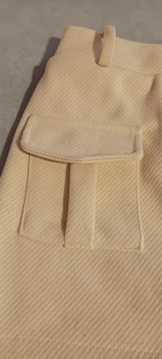 Lote 2 faldas pantalón beige y rosa