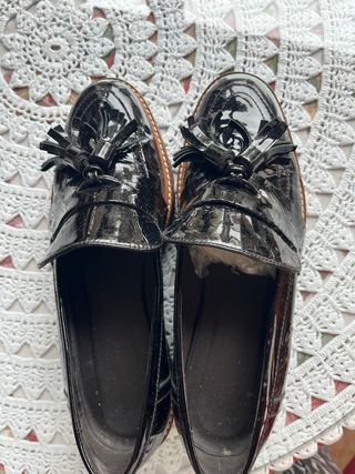 Mocasines mujer Extralight negros charol