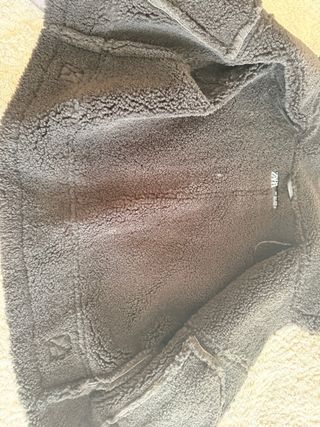 Cazadora Zara Piel Marrón Talla S