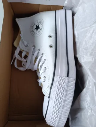 Zapatillas Converse altas blancas talla 38