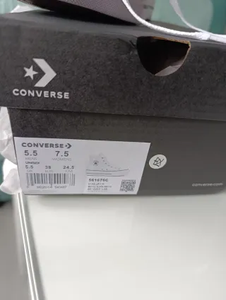 Zapatillas Converse altas blancas talla 38