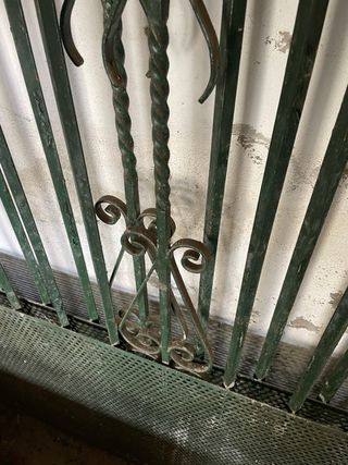 Valla de hierro forjado