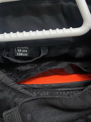 Chaqueta Moto Niño Bering Negra