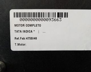 Tata 93663 475si48 motor completo indica