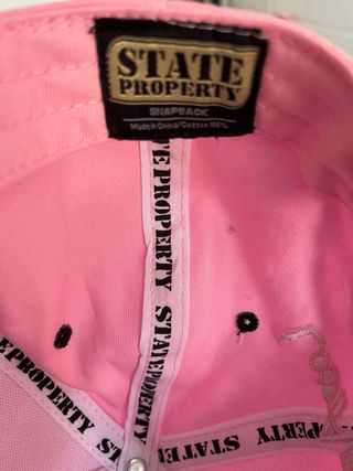 Gorra juvenil Los Angeles rosa y negra