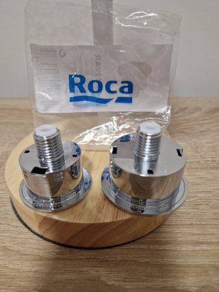 Pulsador Doble Roca Cromado