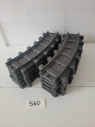 Lote de 10 curvas de Playmobil