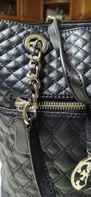 Borsa Guess Nera Trapuntata Donna