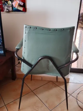 Sedia vintage anni 50 verde