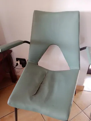 Sedia vintage anni 50 verde