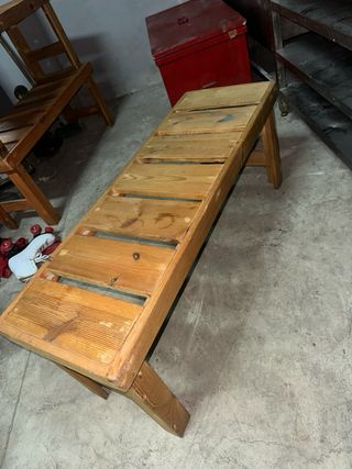 Bancos de madera 1.20m x 40cm x 49cm