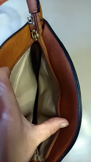 Secchiello tracolla marrone