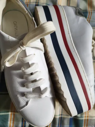 2 Pares Zapatillas Plataforma Talla 40