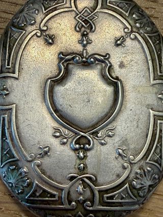 Specchio antico chatelaine Art Nouveau