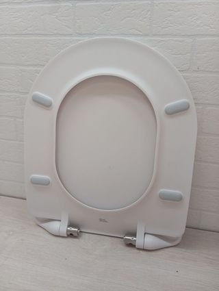 Asiento inodoro forma D blanco