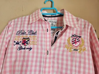 Camisa Kilarny cuadros rosa y blanco