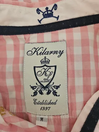 Camisa Kilarny cuadros rosa y blanco