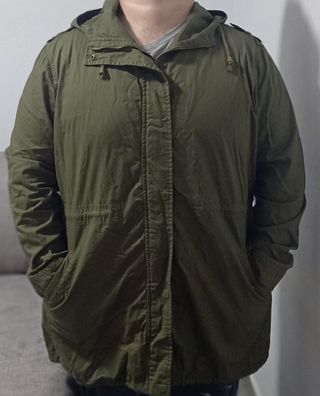 Parka verde bordada Brave Soul