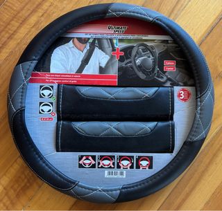 Funda volante coche Diámetro 37-39 cm 3 piezas