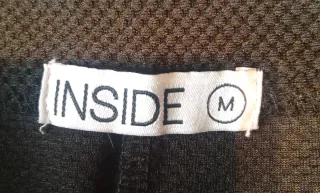 Falda pantalón negra con anilla