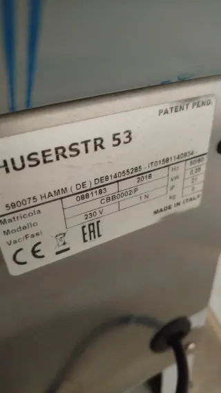 Laminadora de masas profesional