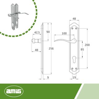 Amig - Juego de Manillas con Placa - Cuadradillo d