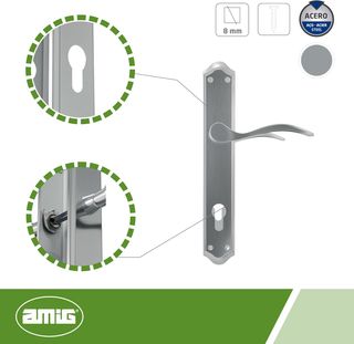 Amig - Juego de Manillas con Placa - Cuadradillo d