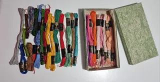 20 Madejas Hilo Bordar Colores Variados