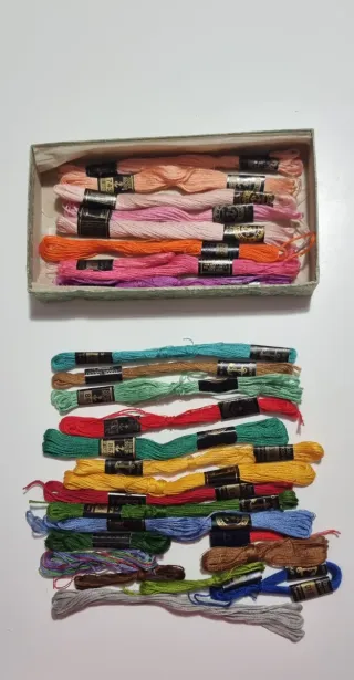 20 Madejas Hilo Bordar Colores Variados