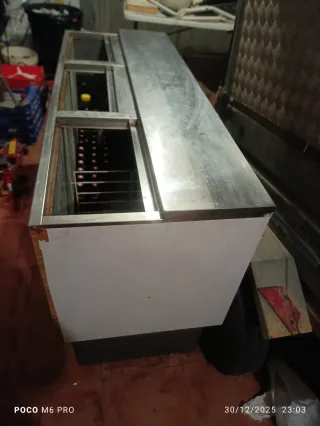 Botellero 3 compartimentos madera y metal